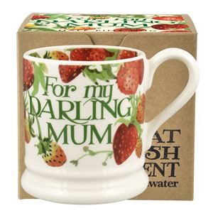 ½ pt Mug Strawberries Darling Mum