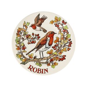 8½ Plate Rosehip & Robin
