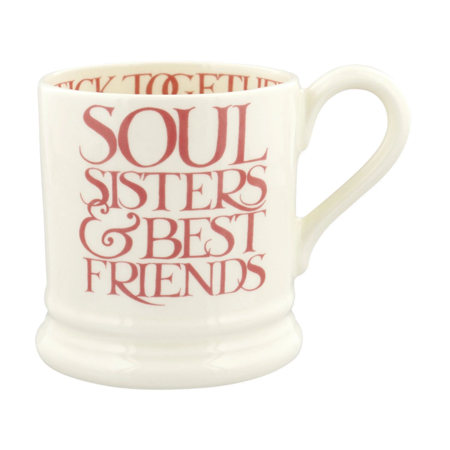 ½ pt Mug Pink Toast Soul Sisters