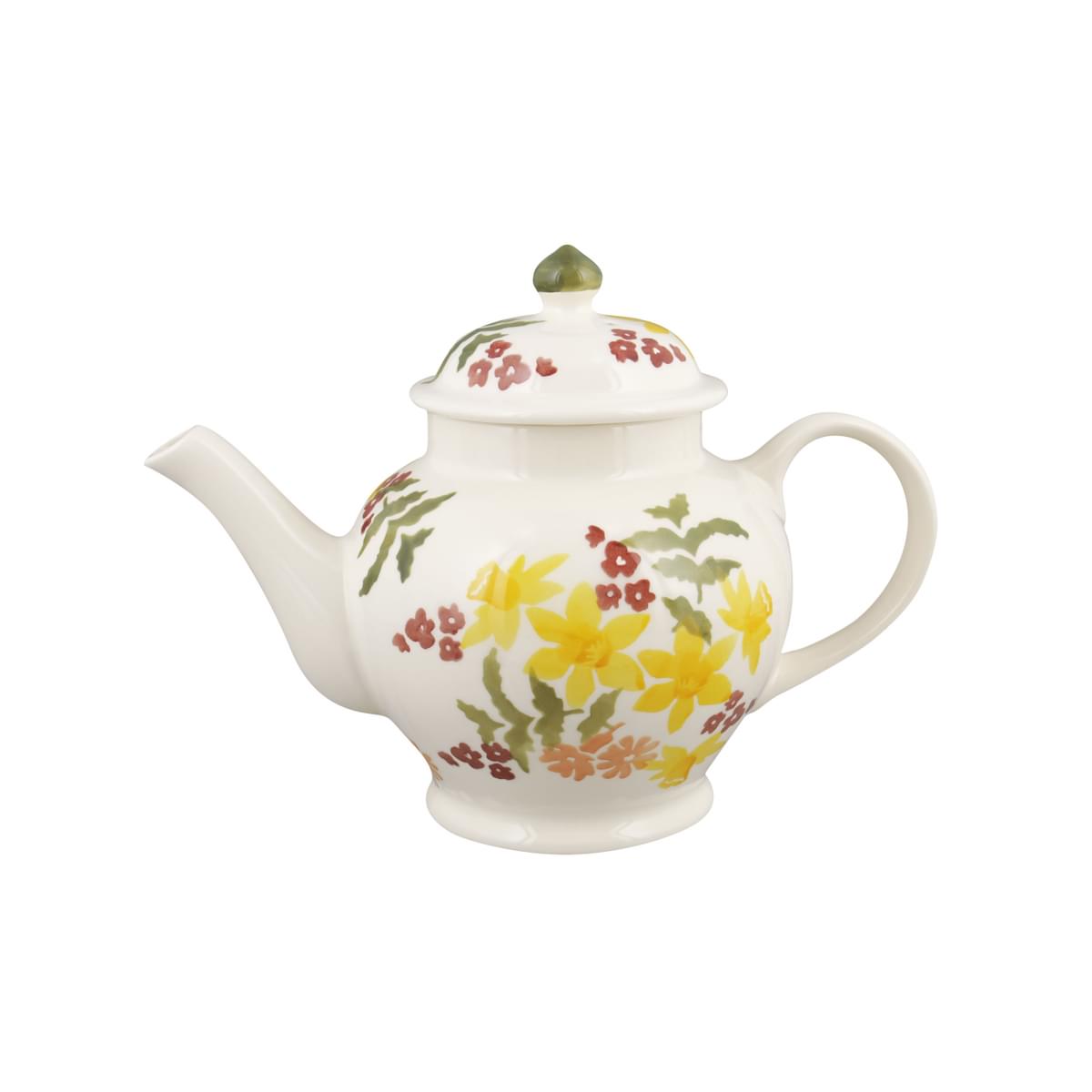 3 mug Teapot Wild Daffodils