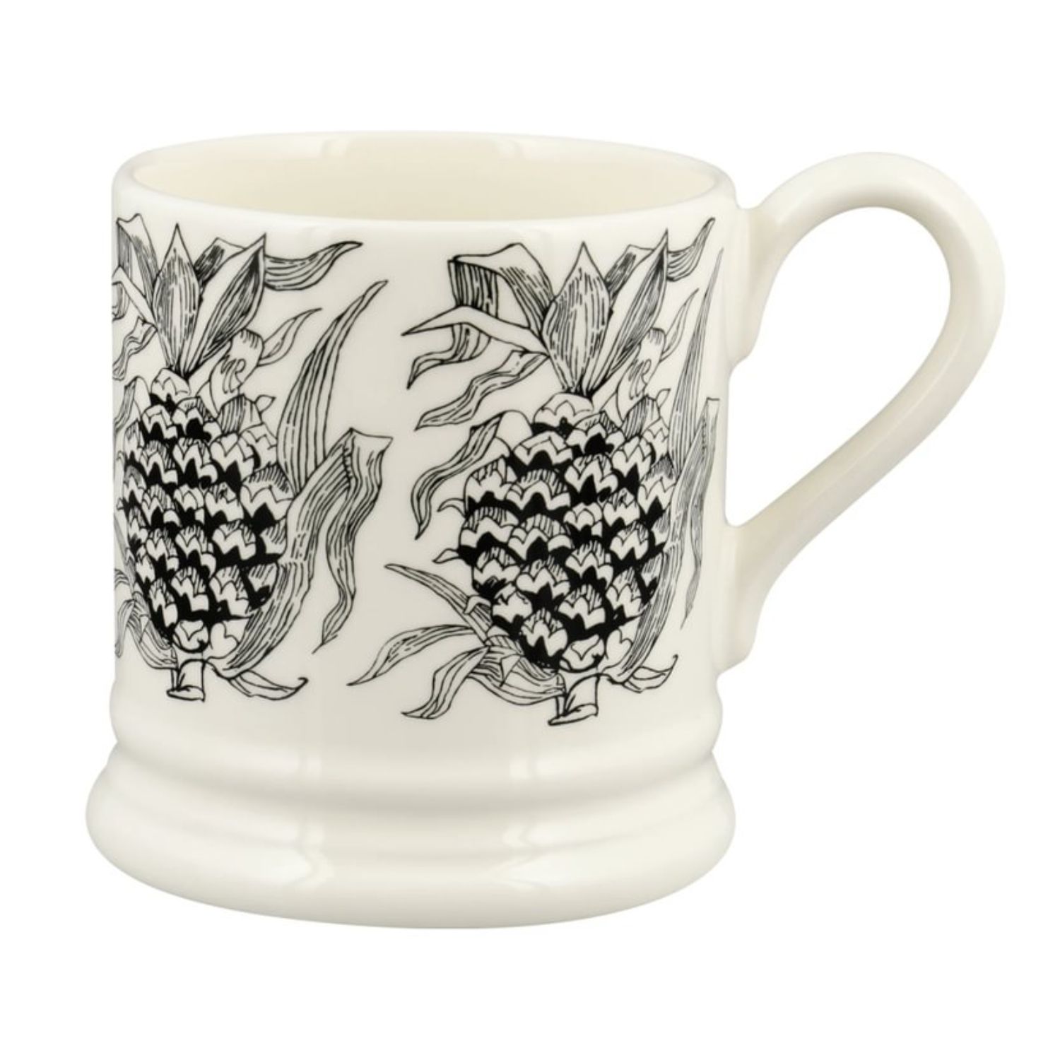 ½ pt Mug Pineapple black