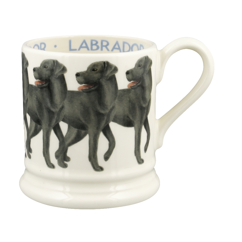 ½ pt Mug Black Labrador standing