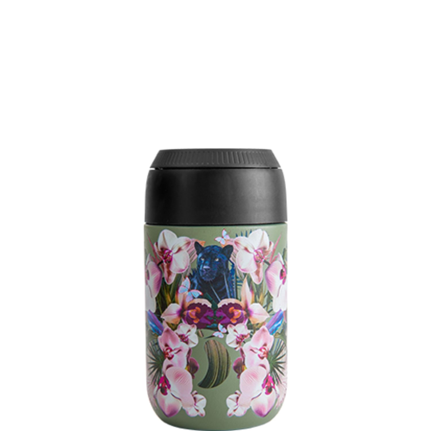 Coffee Cup 340ml Botanical Orchid Panther