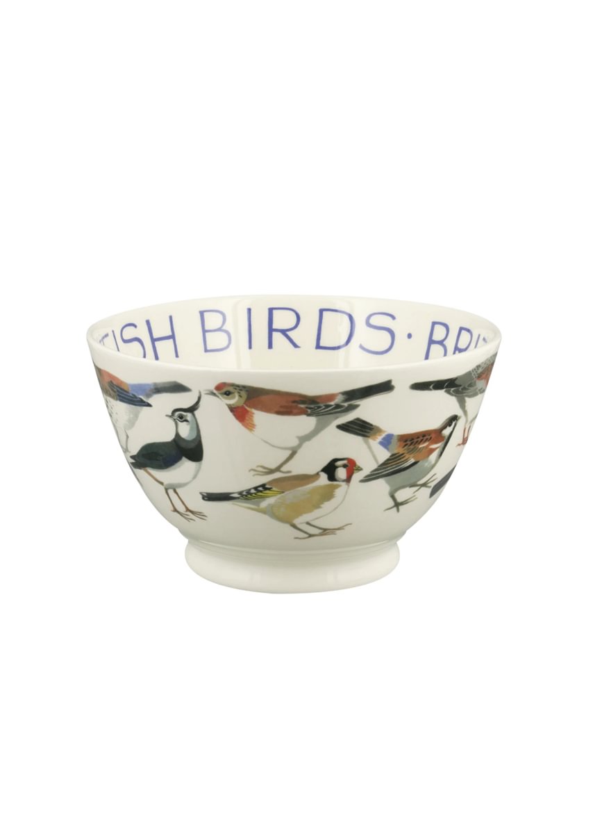 Medium Old Bowl British Birds