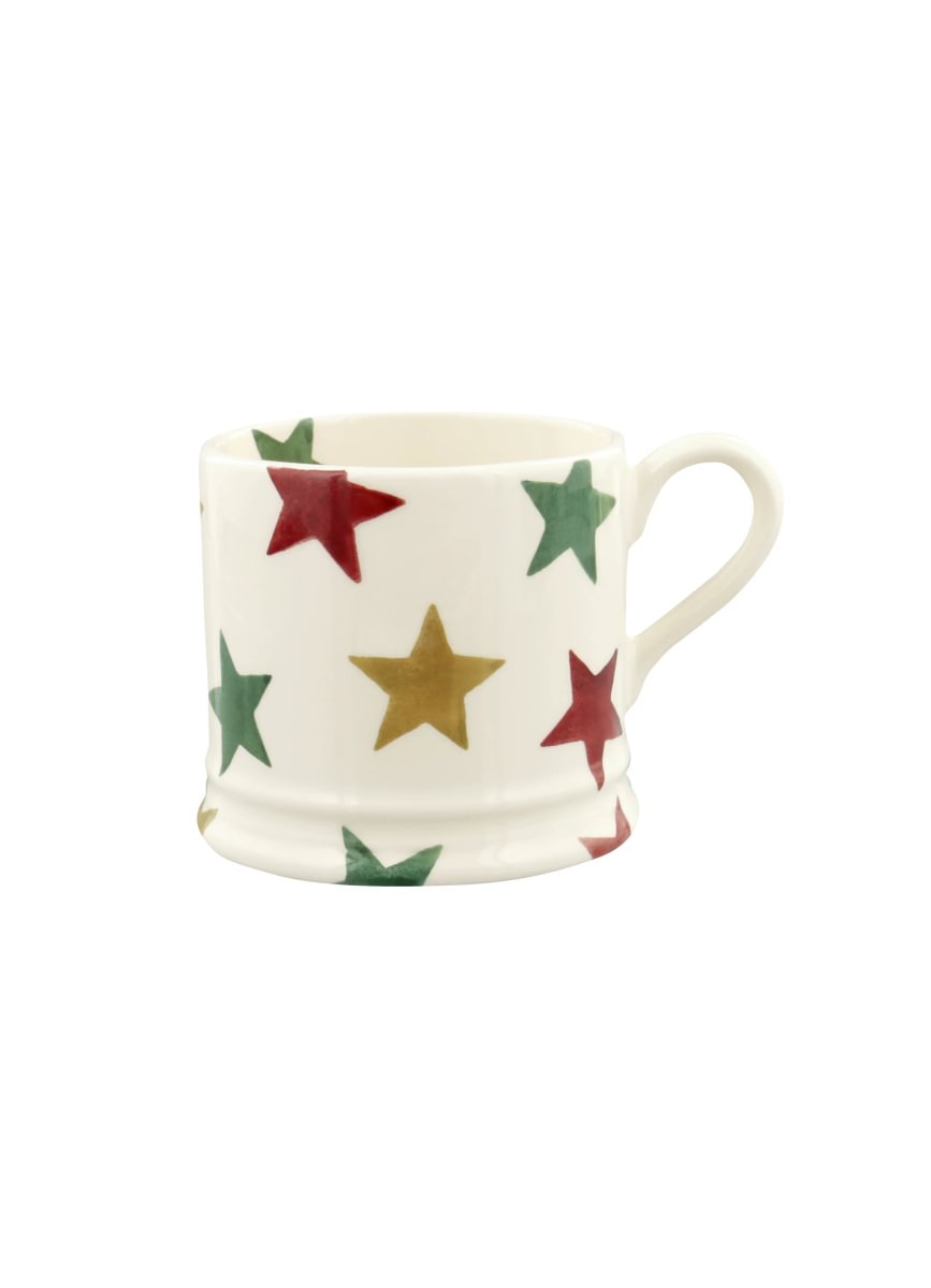 Small Mug Red, Green & Gold Star