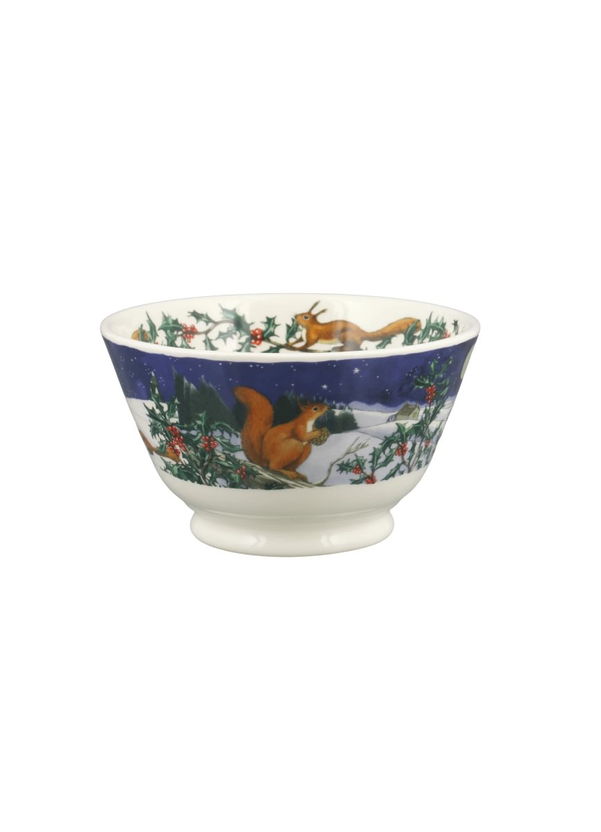 Small Old Bowl Midnight Squirrel