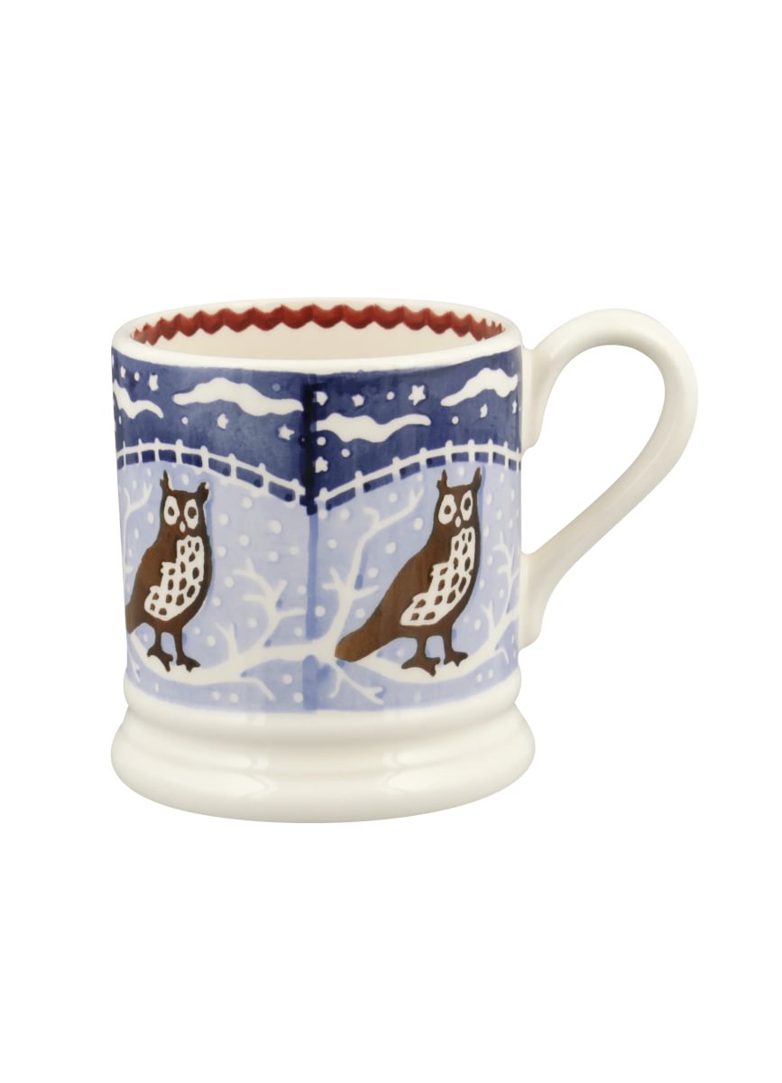 ½ pt Mug Christmas Icons Owl