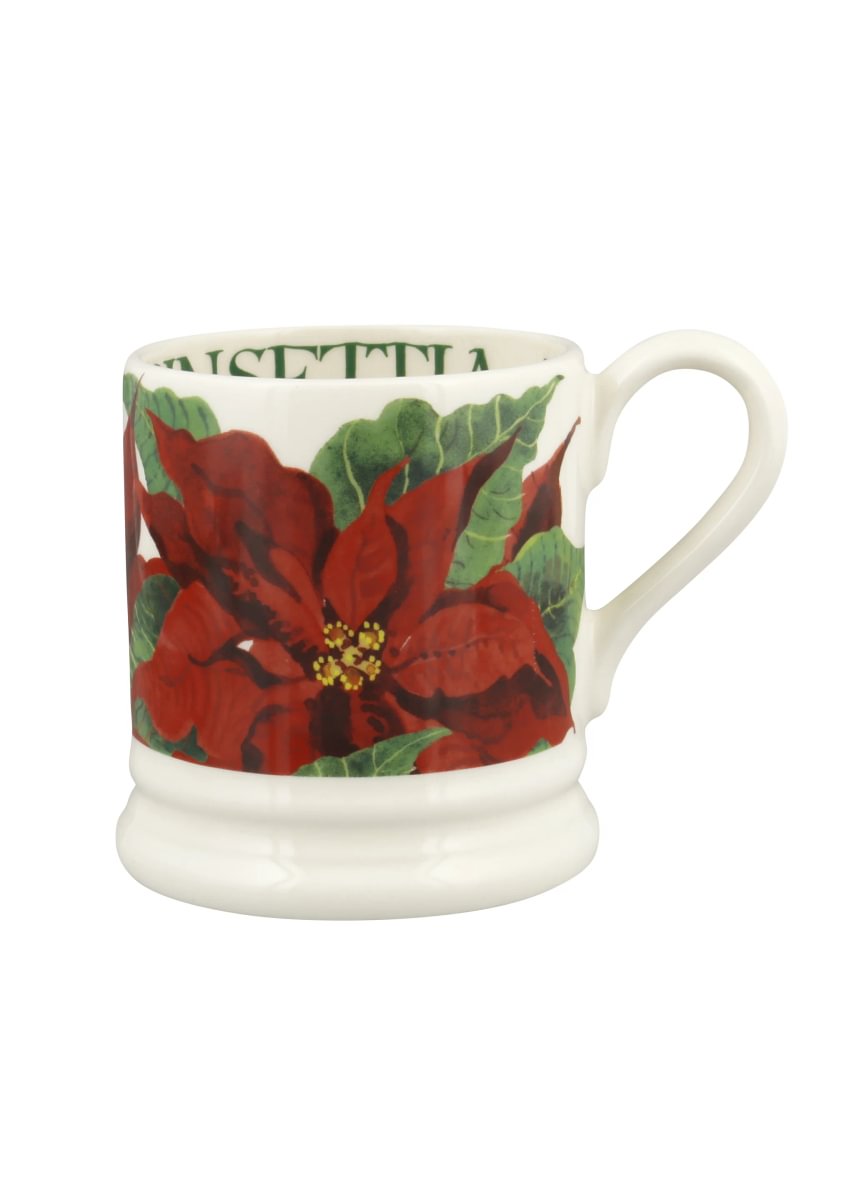 ½ pt Mug Poinsettia