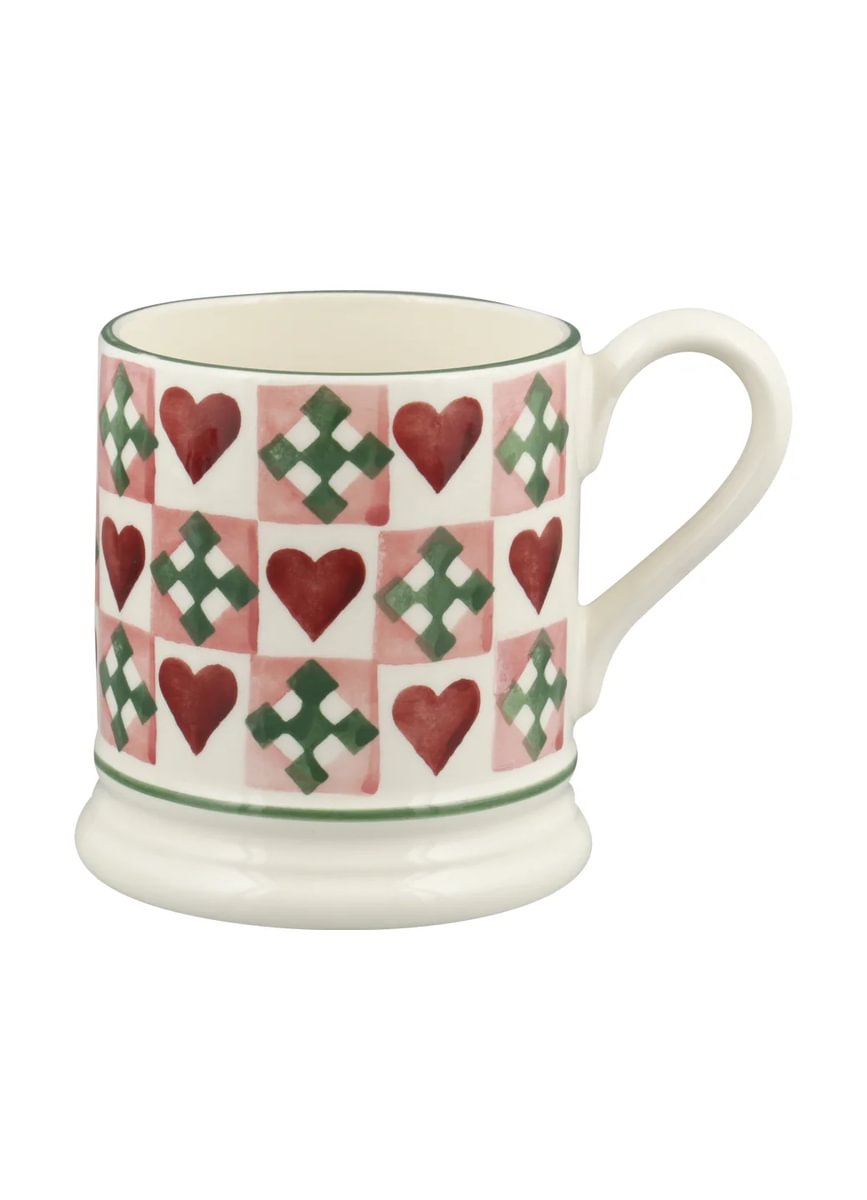 ½ pt Mug Pink Quilts