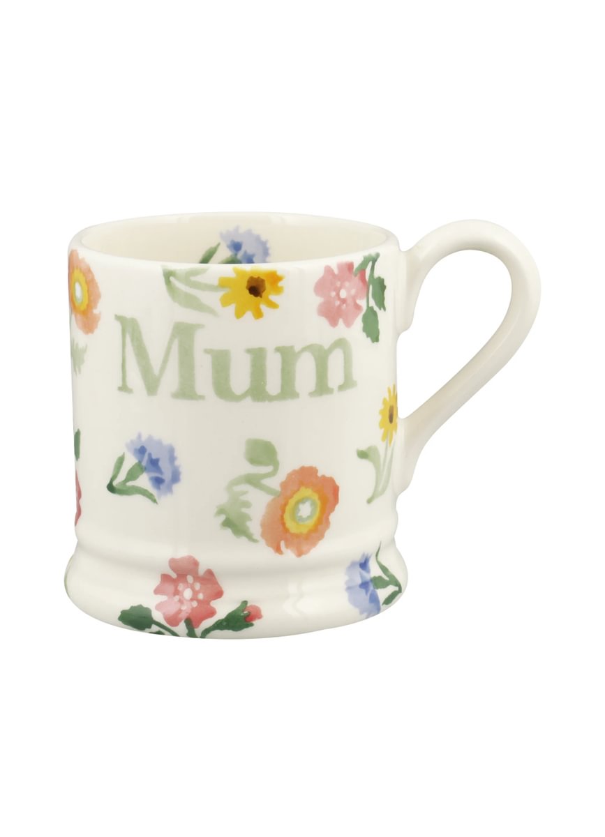 ½ pt Mug Poppies & pink Mum