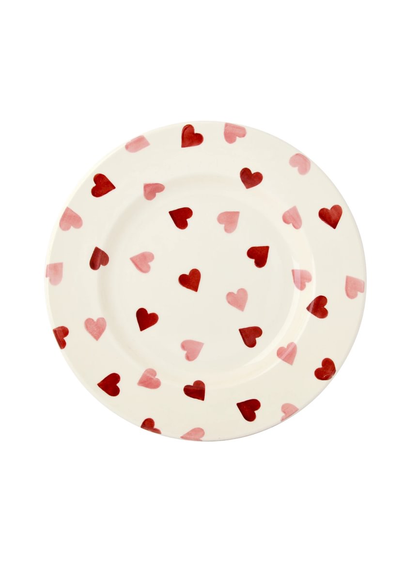8½ Plate Pink Hearts