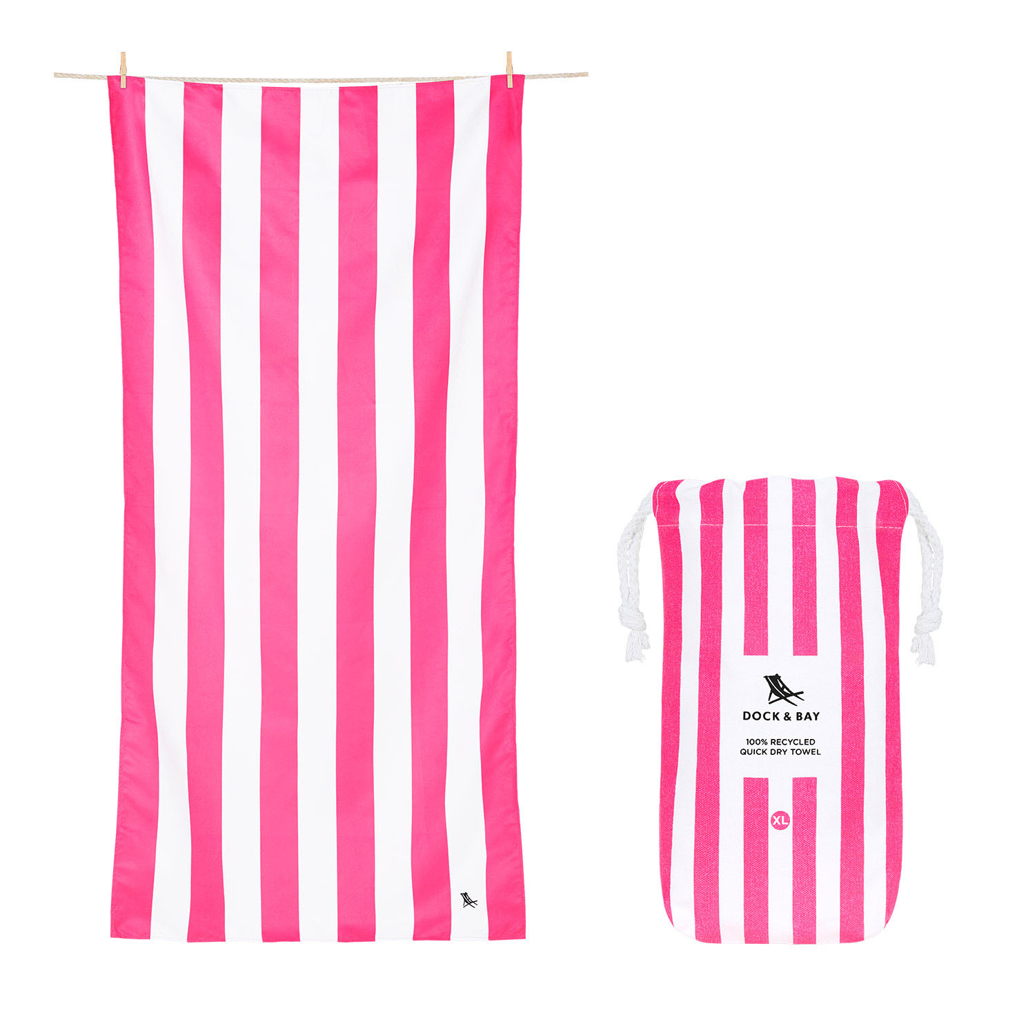 Beach Towels Cabana Phi Phi Pink XL