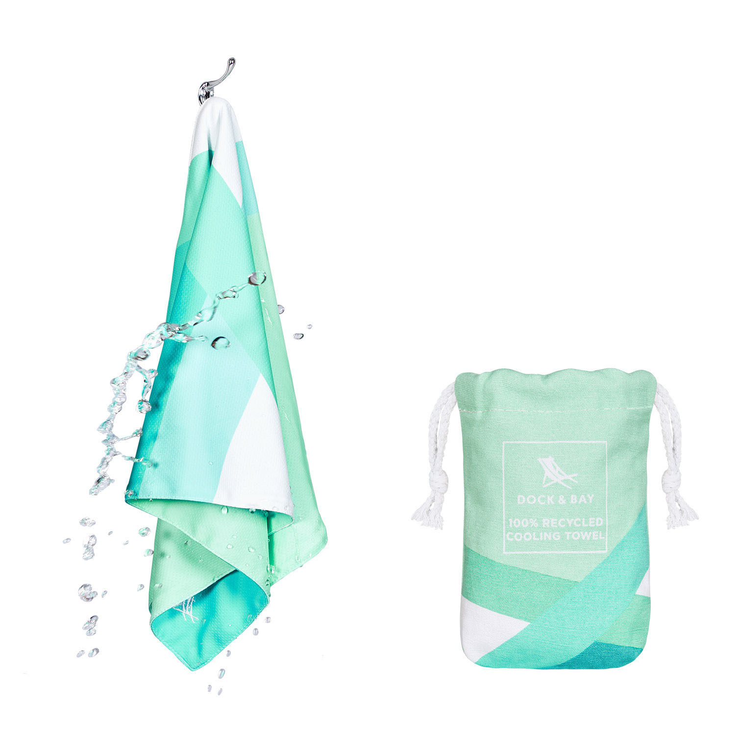 Cooling Towels Go Faster Race Teal