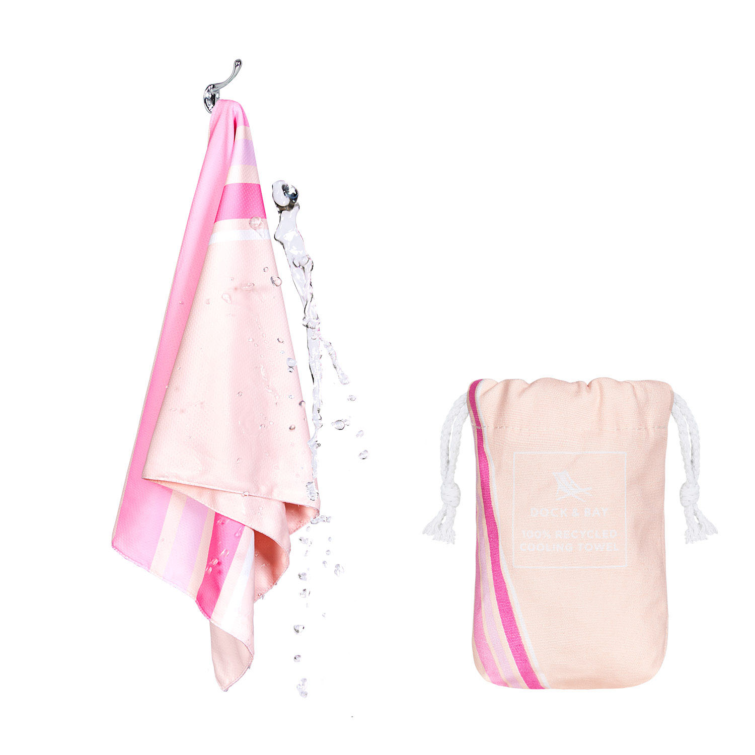 Cooling Towels Go Faster Sprint Pink