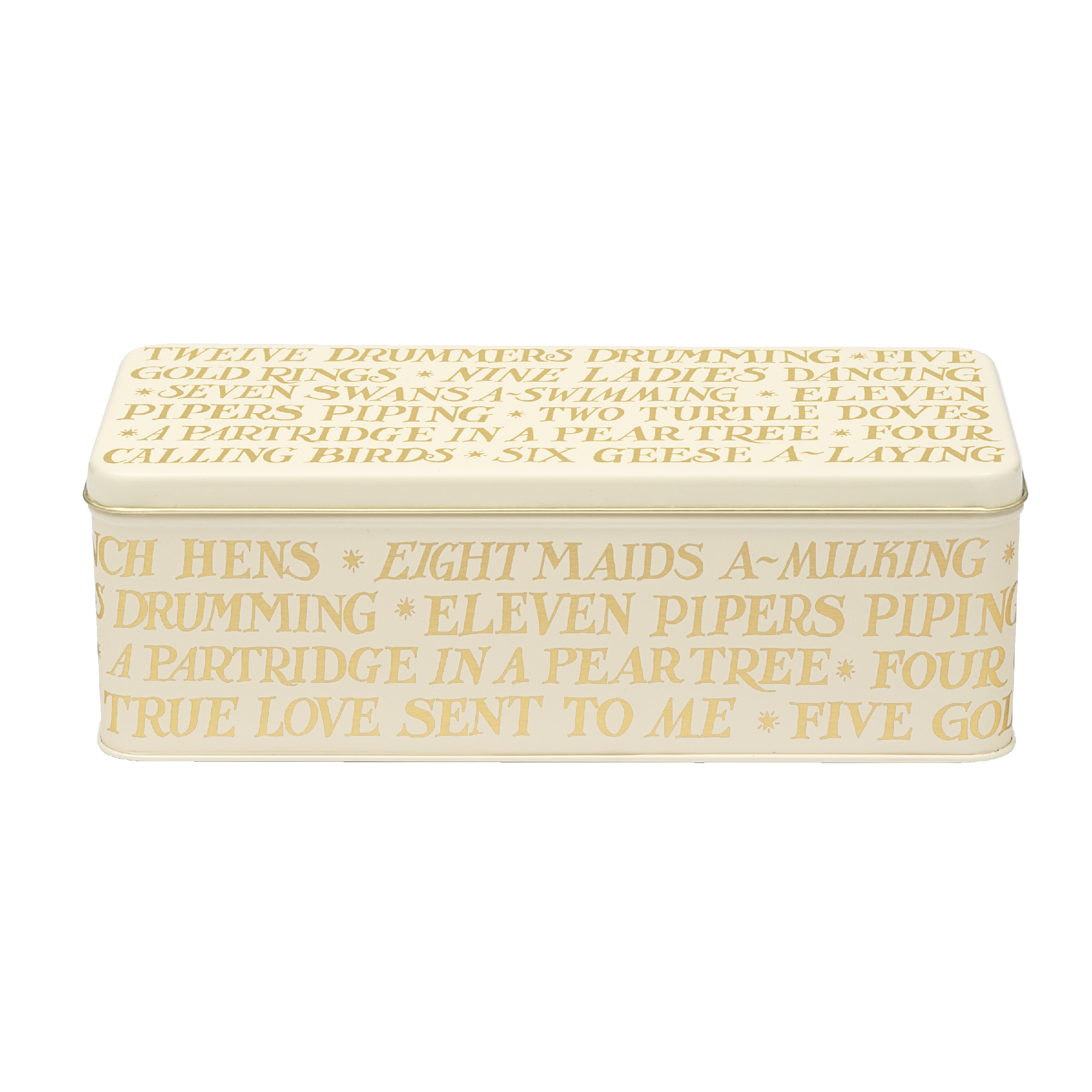 Long Deep Rectangular Gold Toast