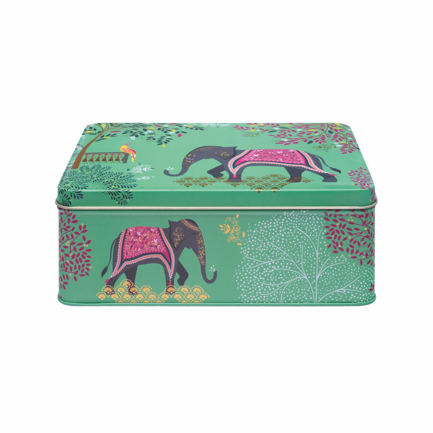 Deep Rect. Tin Sara Miller India Green