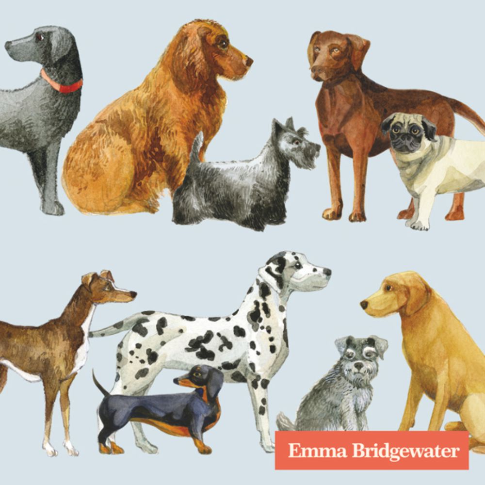 Cocktail Servet Dogs light blue
