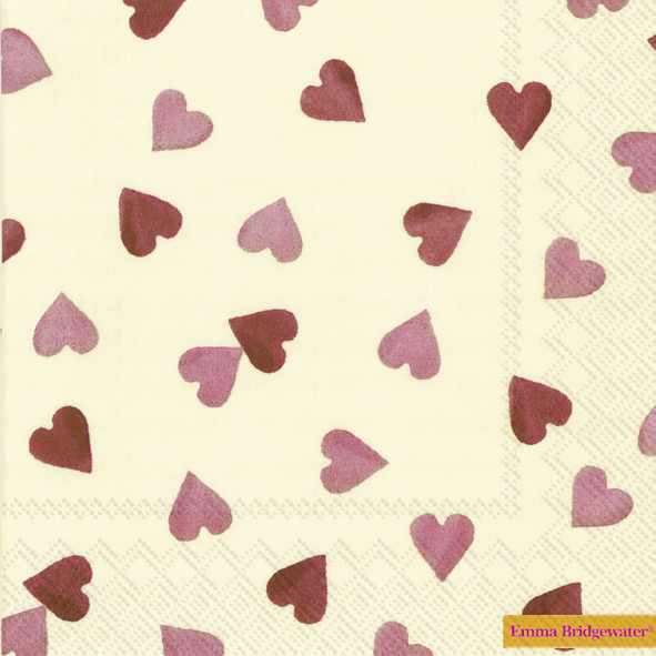 Lunch Servet Pink Hearts