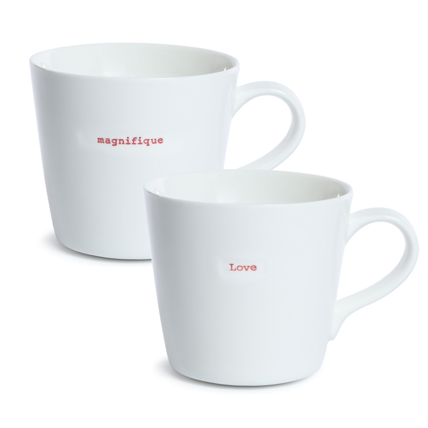 XL Bucket Mug set of 2 magnifique | Love
