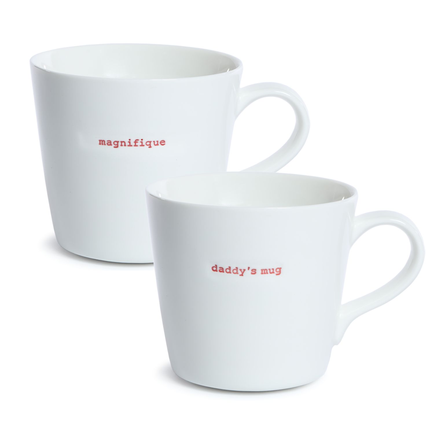 XL Bucket Mug set of 2 magnifique | daddy's mug