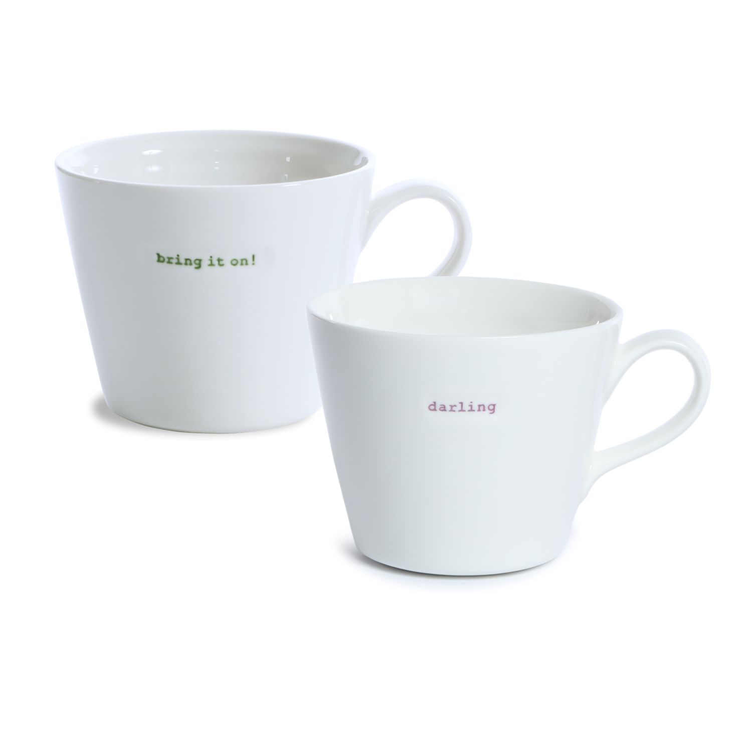 Bucket Mug Set of 2 bring it on! en darling